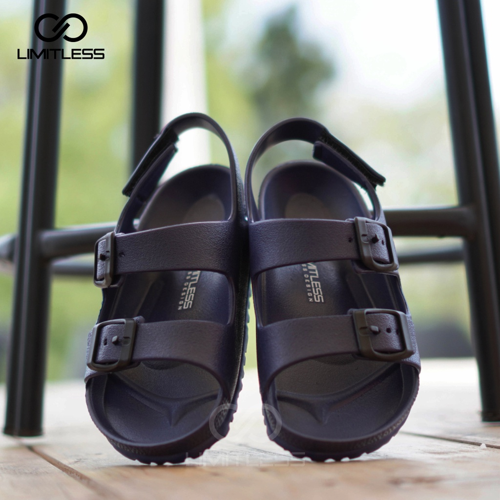 Sandal Gunung Anak Unisex Cowok Cewek Slip On Sendal Anak Tali Belakang Birkenn Strap Dua Sepatu Sandal Anak Perempuan Laki Laki