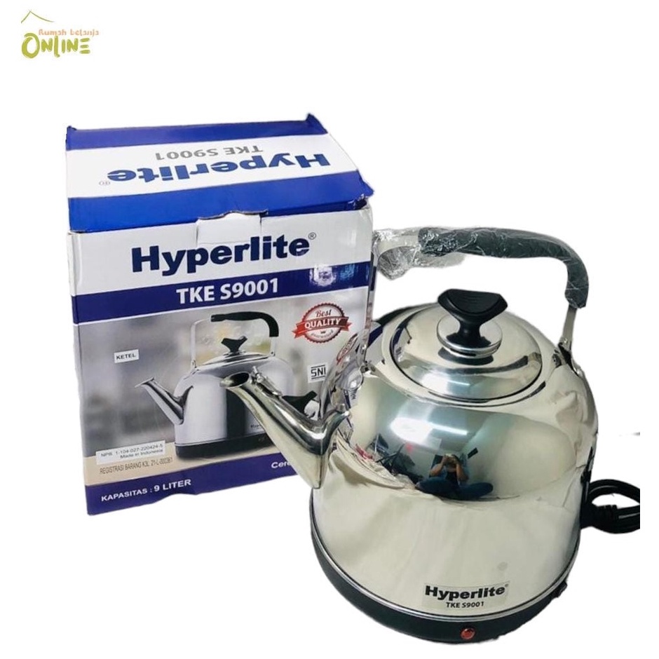 Jual HYPERLITE Whistling Electric Kettle 9 Liter Teko Siul Listrik TKE