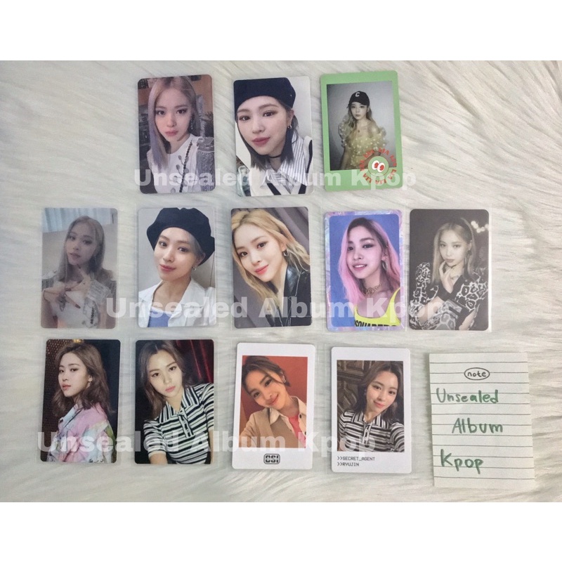 Itzy Ryujin Photocard PC No bad days nbd pob lia withfans yzy yizhiyu guess who limited synnara janu
