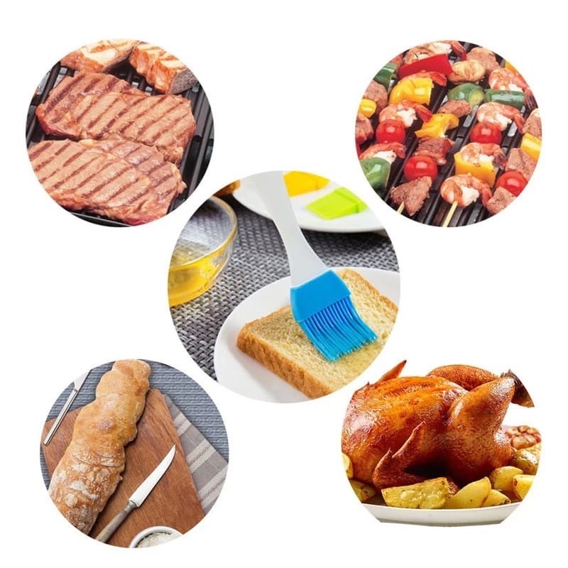 Kuas Silikon Mentega BBQ Tahan Panas / Silicon Brush Food Grade Kuas Oles Mentega Roti Saos
