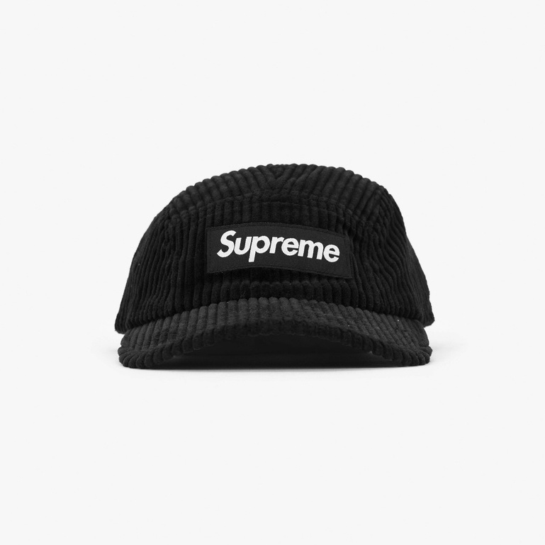 Supreme Corduroy Camp Cap Black SS22