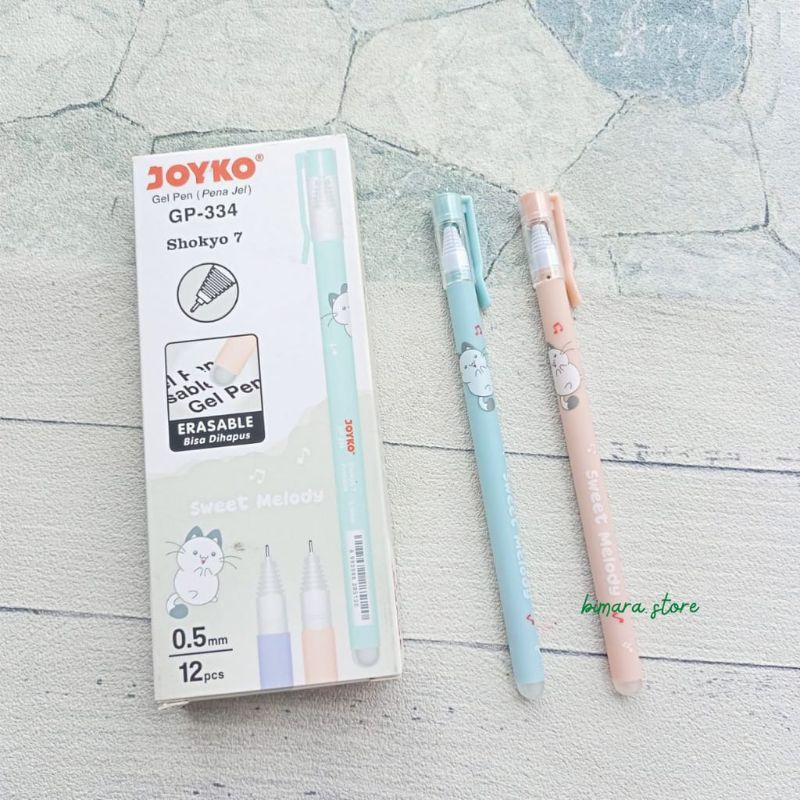 

Erasable Gel pen JOYKO GP-334 /GP-331Pulpen bisa dihapus (12 pcs)