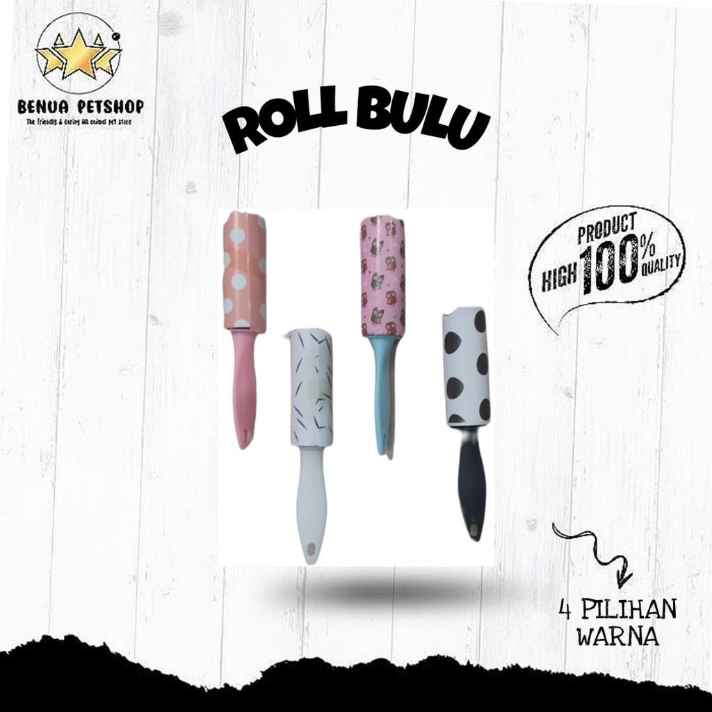 STICKY ROLLER BULU KUCING/ANJING - PEMBERSIH BULU KAIN