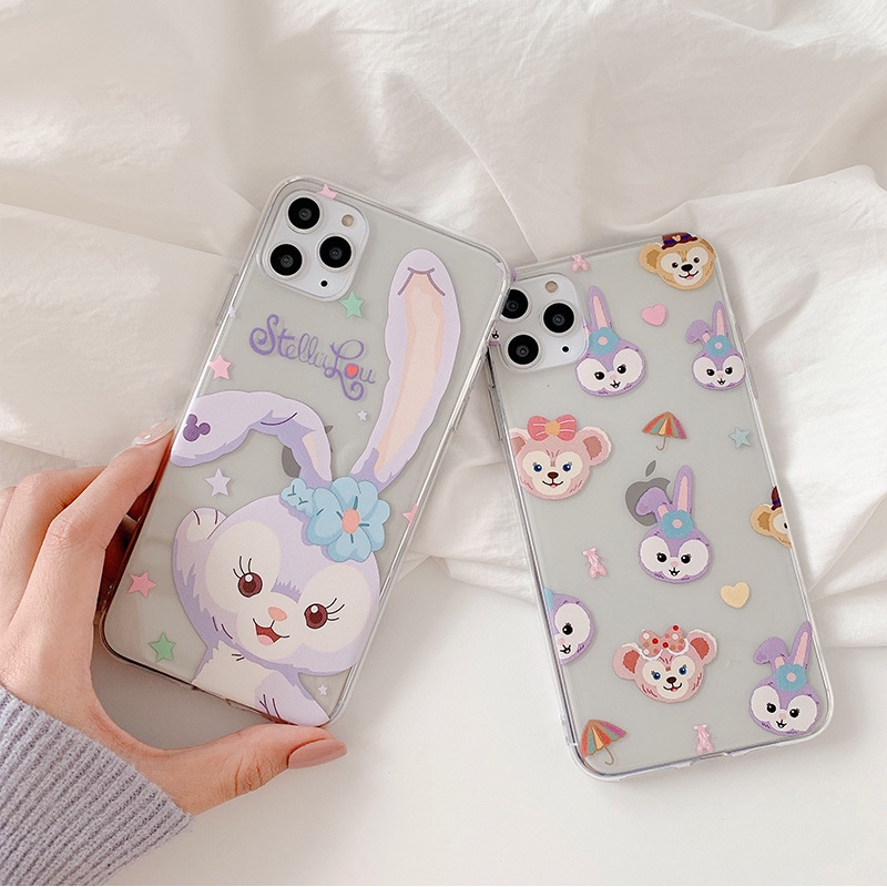 Case Pelindung Transparan Motif Kartun Kelinci Untuk Iphone 14 7 8 SE2020 7 + 8PLUS XS XR 11 12 13 PRO MAX