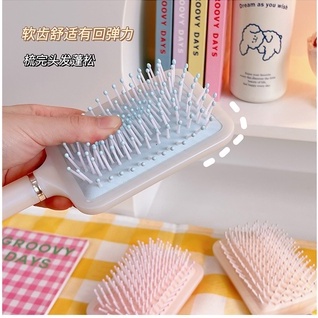 Sisir rambut Lucu cat rambut catokan pelurus rambut pelurus rambut Catok motif Hair Comb Korean Style Dengan Gagang Motif Karakter Lucu Wanita anak Perempuan Keriting Curly