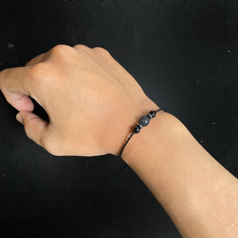 Gelang Batu Lava / Gelang Etnik / Gelang Tali