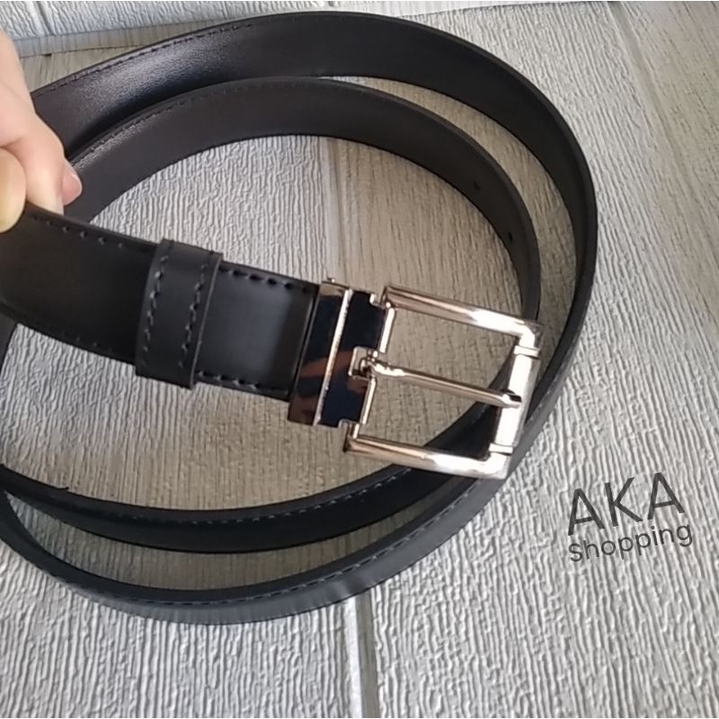 Ikat Pinggang Kecil Pria/Wanita Hitam Polos Casual 2.7 cm