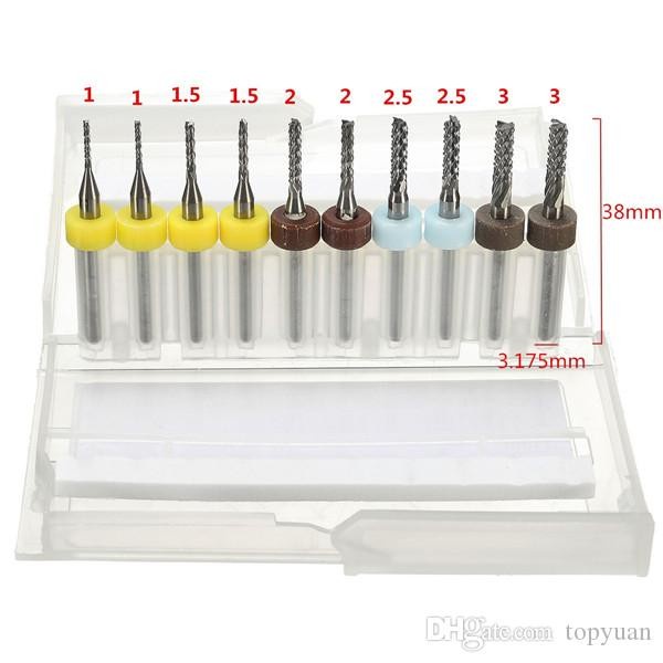 Mata Bor PCB Milling Cutter Titanium Coated CNC Router Per 1 Pcs CNC Bit End Mill
