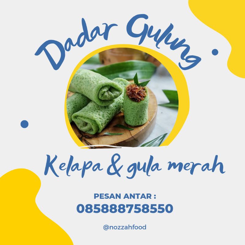 

DADAR GULUNG ( MATANG ) SIAP MAKAN / DADAR GULUNG ISI KELAPA DAN GULA MERAH