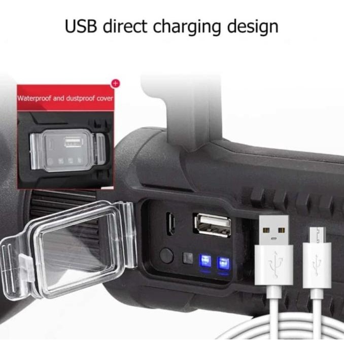 Senter Sorot Super Bright Super Terang W591 Big Lamp Led