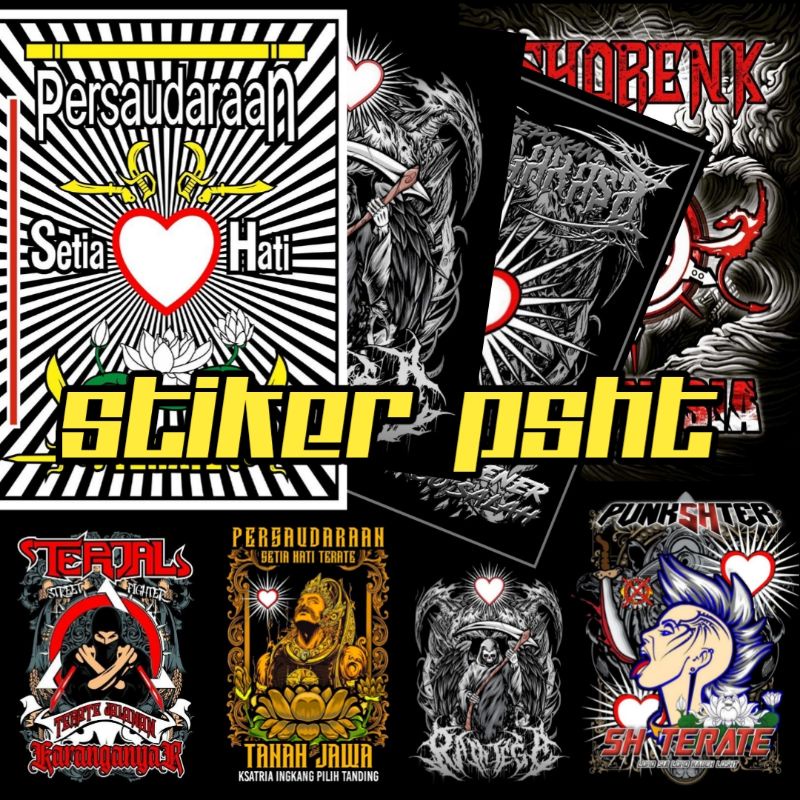 Stiker PSHT paper glossy isi 8