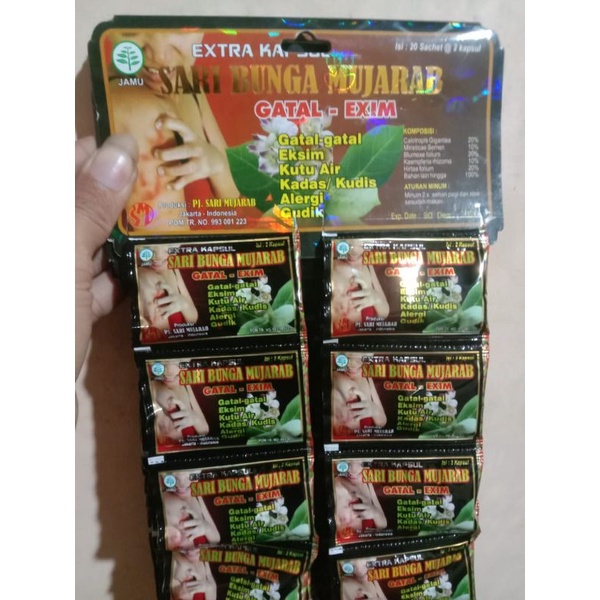 

SARI BUNGA MUJARAB obat gatal gatal original