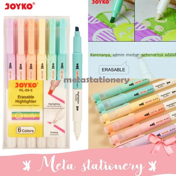 

Erasable Highlighter / Textliner HL-69-6 Joyko