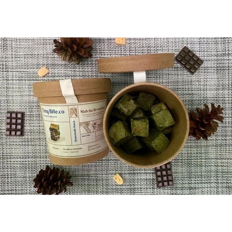 

TINY MATCHA BROWNIES BITE | Brownies Panggang | Brownies Bite Termurah