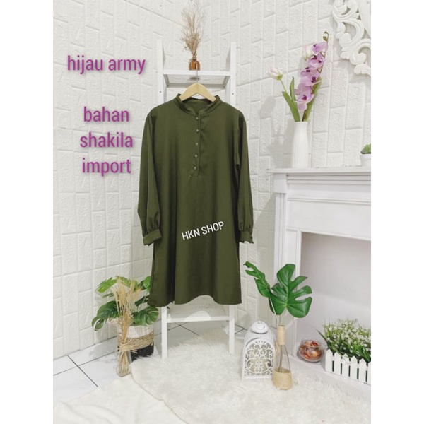 [GROSIR] BRIELLE TUNIK BAHAN SHAKILA PREMIUM JUMBO LD 100CM,110CM &amp; 120CM