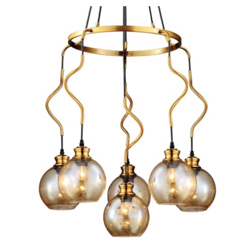 EGLARE JOLIET LAMPU GANTUNG HIAS 6L BRASS/AMBER/ACE PENDANT LAMP JOLIET 6L BRASS/AMBER/ACE LAMPU CEILING VODI/ LAMPU RUANG TAMU/LAMPU RUANG MAKAN/LAMPU AULA/LOBBY MEWAH