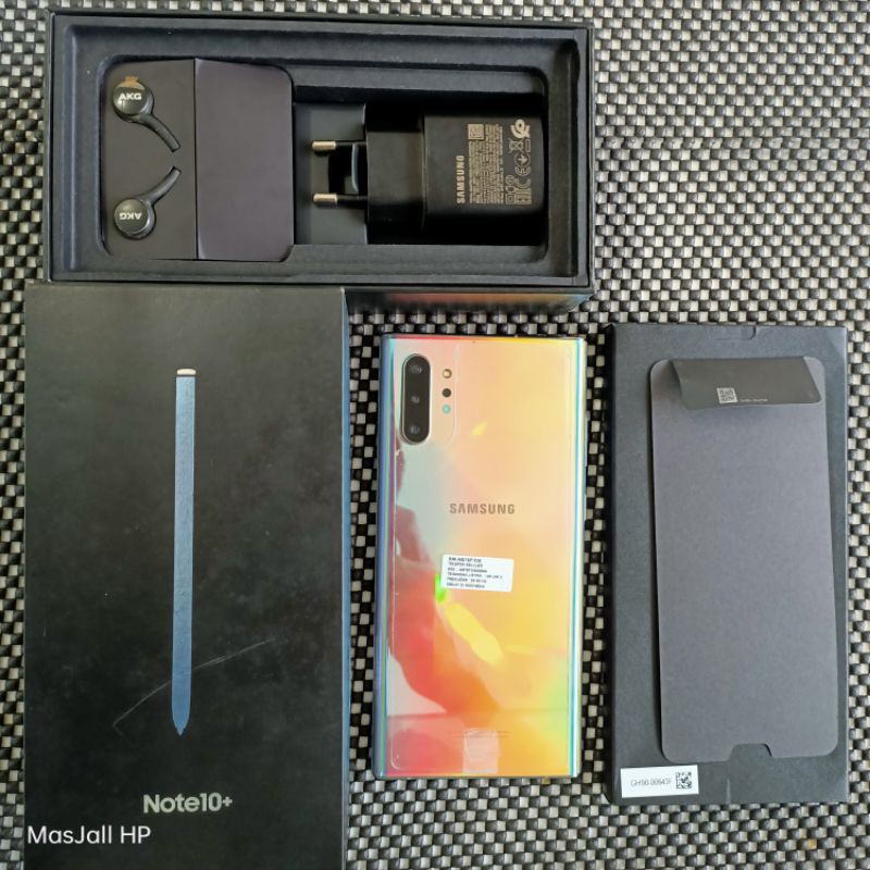 Samsung Note 10+ Plus Ram 12/512 Second Fullset Ori Resmi Sein