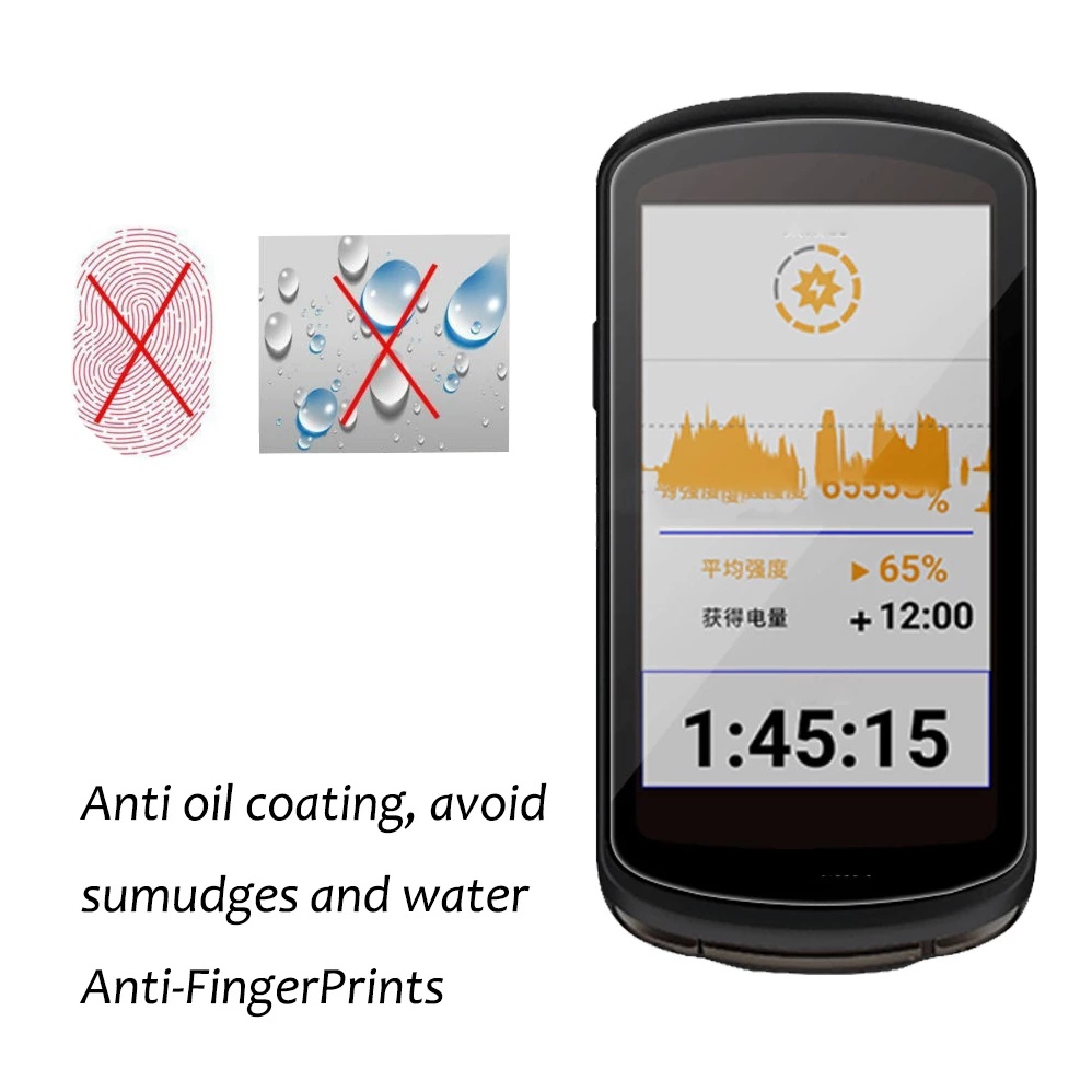 Pelindung Layar Tempered Glass Anti Gores / Minyak Tahan Guncangan Untuk Garmin Edge / 1 / 2 Pcs Garmin Edge 1040 Code Watch