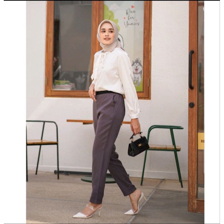 Geulis Viera Pants Dark Grey