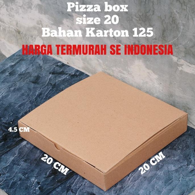 

BOX DUS KARDUS PIZZA 20 KARTON CORRUGATED POLOS MURAH