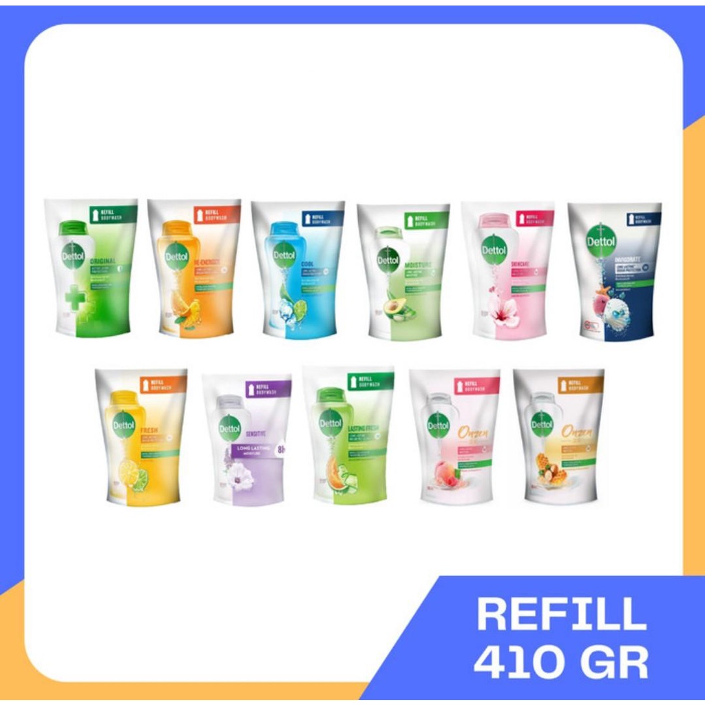 DETTOL Body Wash (Sabun Cair Refill) 410ML