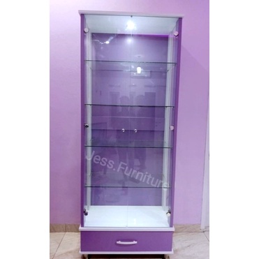 Lemari Tas Kabinet 2Pintu , Lemari Kaca 2Pintu , Lemari Kaca Minimalis , Pajangan Kaca 2Pintu Minima