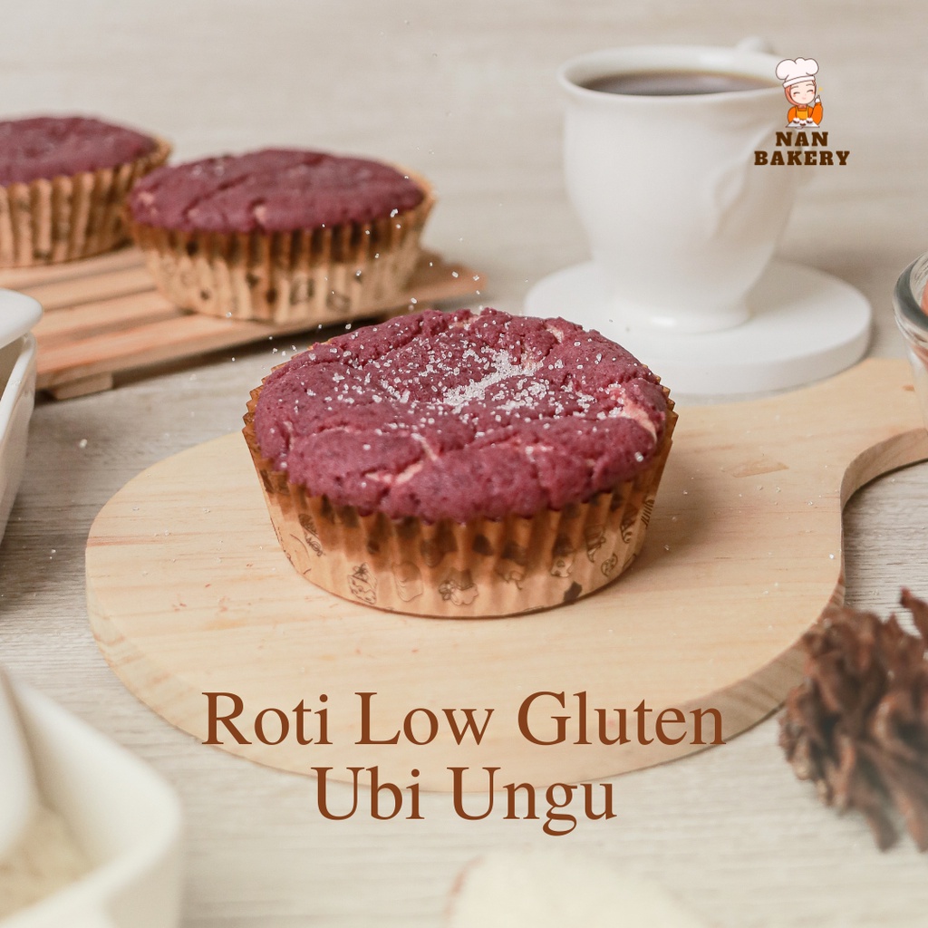 

Roti Low Gluten Ubi Ungu