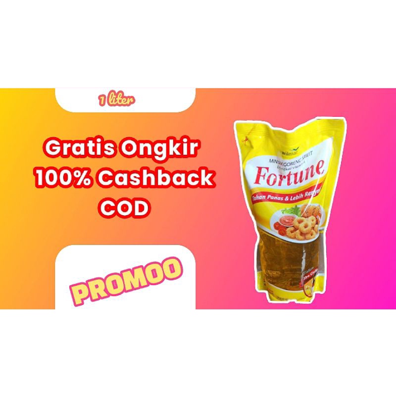 

Minyak Goreng Fortune 1 Liter Promo Murah Harga Diskon