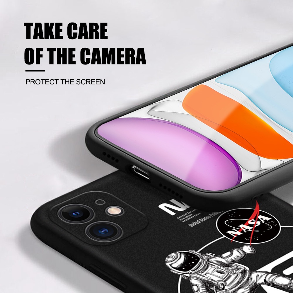 Case Samsung A04S Case Softcase Nasa Black Mate Character Silicon Premium