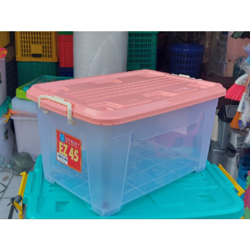 Container Box Cb 45 / Kotak Penyimpanan Serbaguna Ezy 45 Transparan
