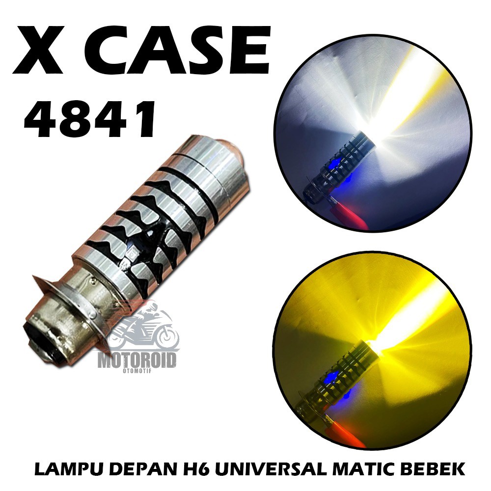 Motorcycle Headlamp Lampu Depan Motor Bebek Matic Universal 2 Mode Tembak