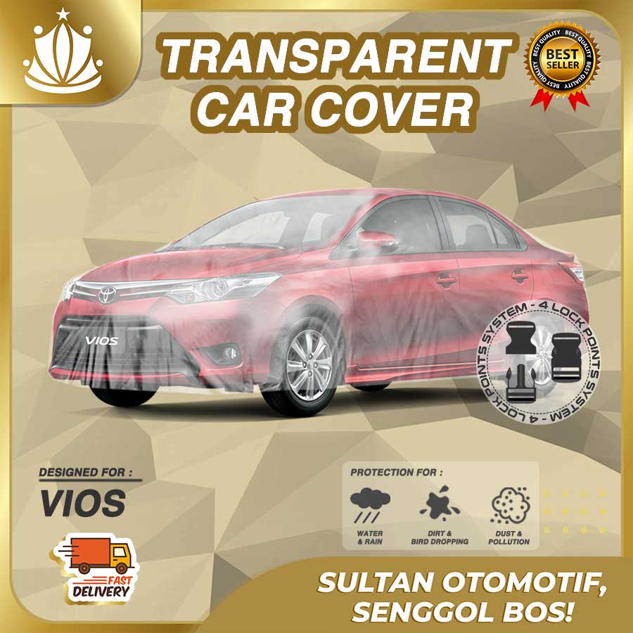 Body Cover Mobil Plastik TEBAL Vios Limo WATERPROOF