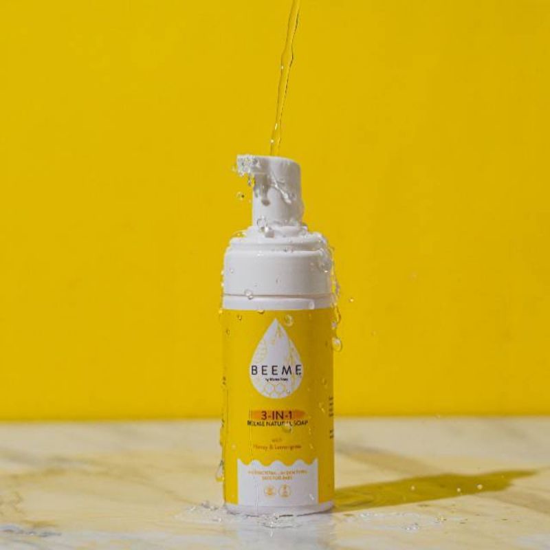 Beeme Natural Soap 3 in 1 with Honey &amp; Lemongrass | SKINCARE IBU DAN ANAK | Mom and Baby Cream