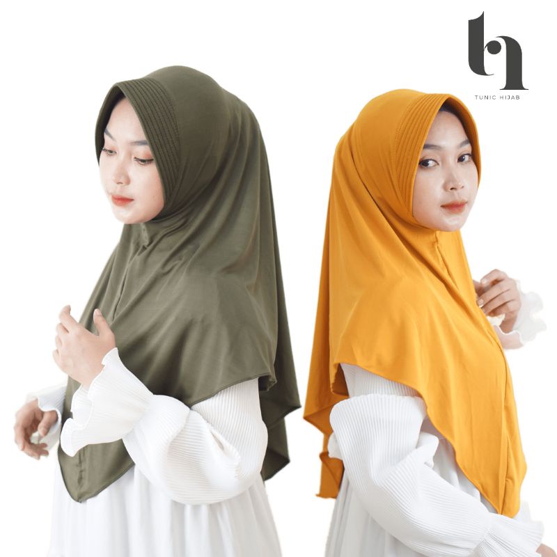 Bergo Hamidah | Hijab Instan Pet Antem | Hijab Olahraga Pet Antem | Bergo Olahraga Menutup Dada | Jilbab Instan Jersey