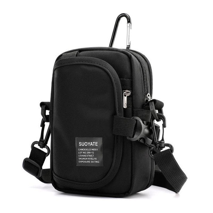 PROMO BISA COD TAS SELEMPANG PRIA Tas Selempang Hp Multifungsi Slingbag Tas Pria Pinggang Suoyate 13