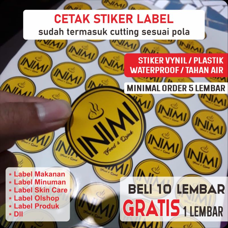 

stiker label / stiker kemasan / stiker skincare / stiker cutting