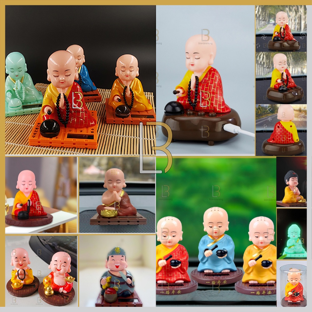 Pajangan Patung Hadiah Kado Hiasan Biksu Monk Radio Lagu Audio Tape Musik Music Player Altar Doa Sem