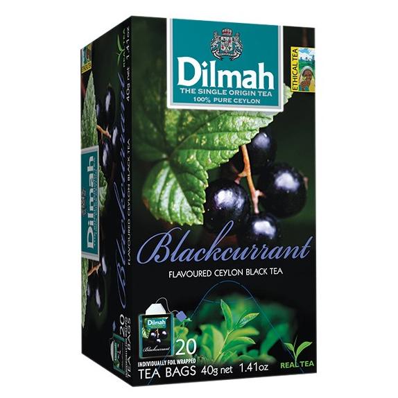 

TERLARIS Dilmah Blackcurrant Flavoured Ceylon Black Tea 20 Tea Bags 40 g /KOPI RUBE/KOPI KAPAL API/KOPI SLB/KOPI PEJUANG/KOPI BUBUK