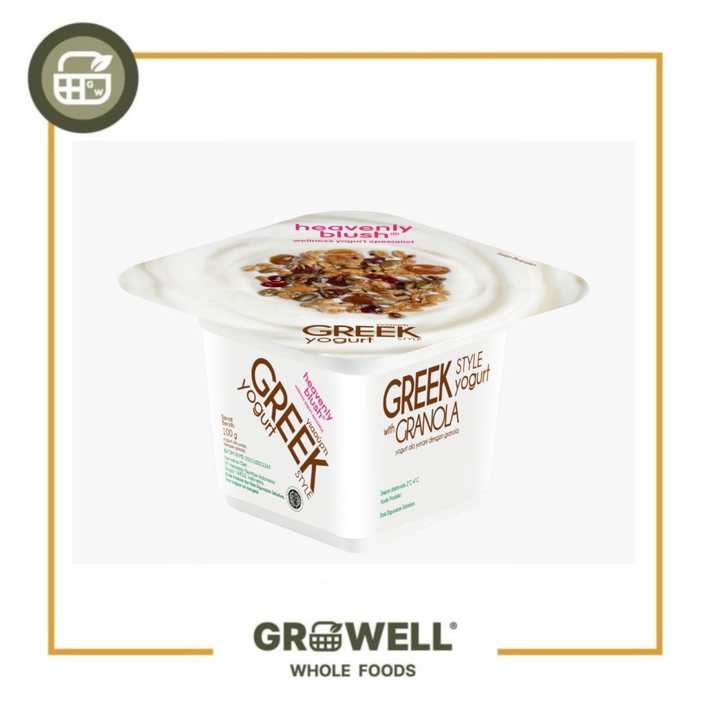 

HEAVENLY BLUSH YOGURT GREEK GRANOLA 100GR