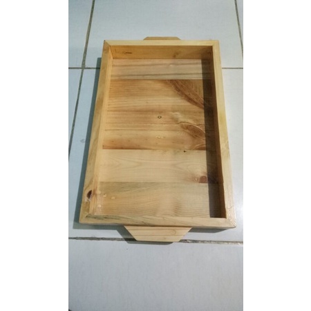 baki kayu nampan kayu jati serbaguna 26cmx40cm