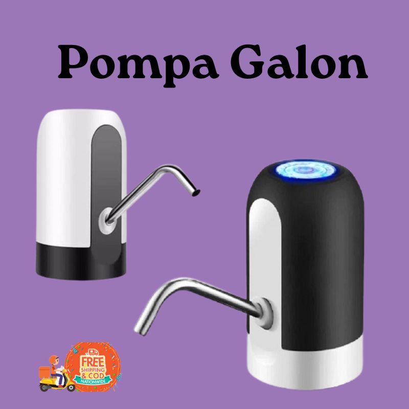 TERMURAH!! Pompa Galon Elektrik Kotak  POMPA GALON ELEKTRIK LED / DISPENSER AIR GALON Rechargable Electric Water Dispenser