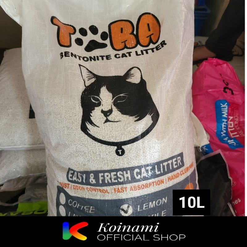 PASIR TORA 10 LITER / PASIR KUCING / PASIR GUMPAL / CAT LITTER