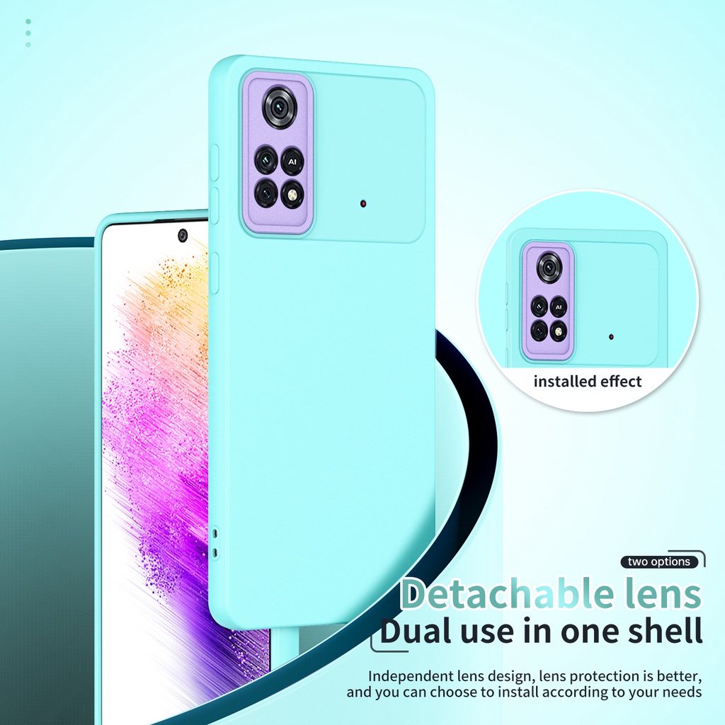 Soft Case Redmi Note 10 / 10s Redmi Note 10 Pro Hawk eye Eagle Eye Protection Frame Camera Series Case Silicone Candy Macaron