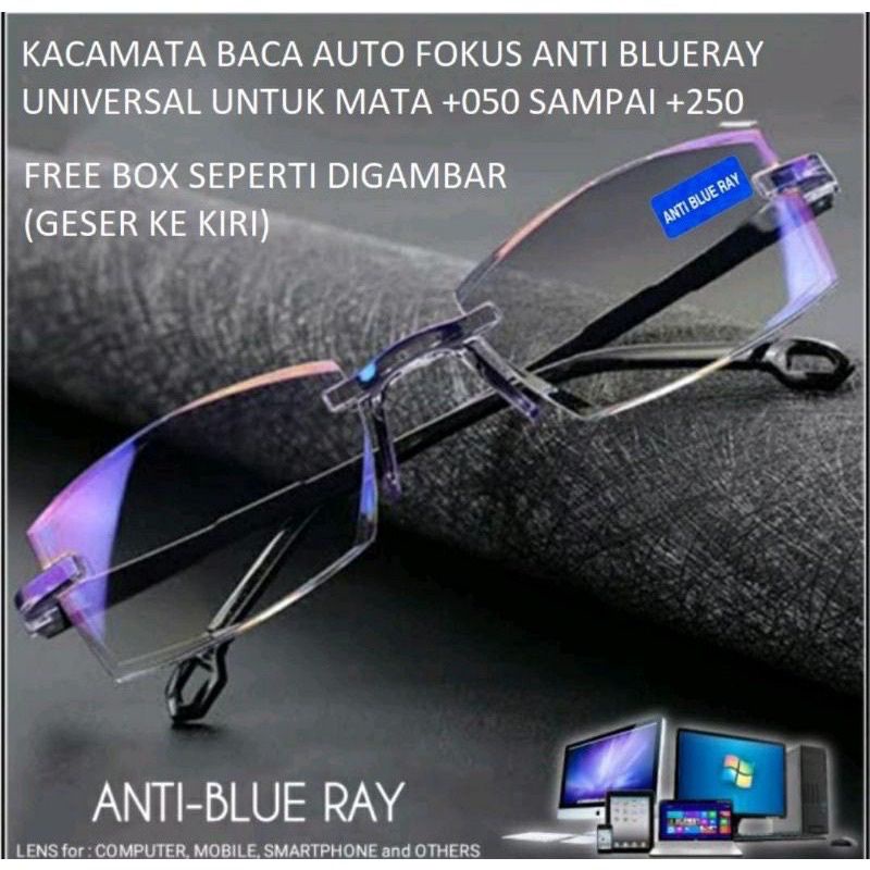 kacamata baca kacamata plus kacamata pria/wanita kacamata dobel fokus sudah anti blueray