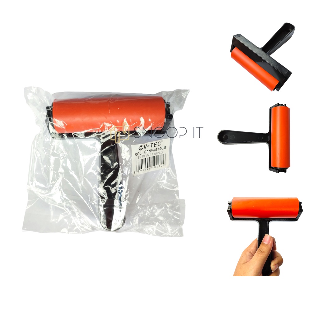 

V-Tec Roller Rubber Plastik VT-110PLS 10 cm / Vtec Roll Lukis Bahan Plastik / Roll Untuk Melukis V-Tec 10 cm SHSNP