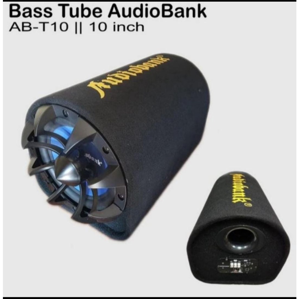AUDIOBANK AB-T10 SUBWOOFER AKTIF 10INCH TABUNG BASS TUBE BASSTUBE