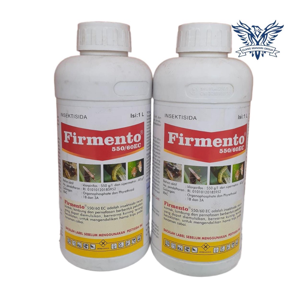 Insektisida FIRMENTO 550/60 EC 1 Liter Racun Hama 2 Bahan Aktif Ukuran Pembasmi Hama Agrochemica