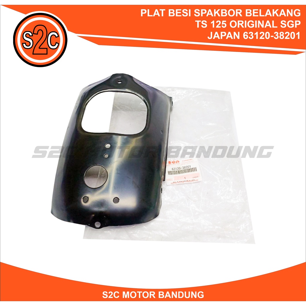PLAT BESI SPAKBOR BELAKANG TS 125 ORIGINAL SGP MADE IN JAPAN 63120-38201
