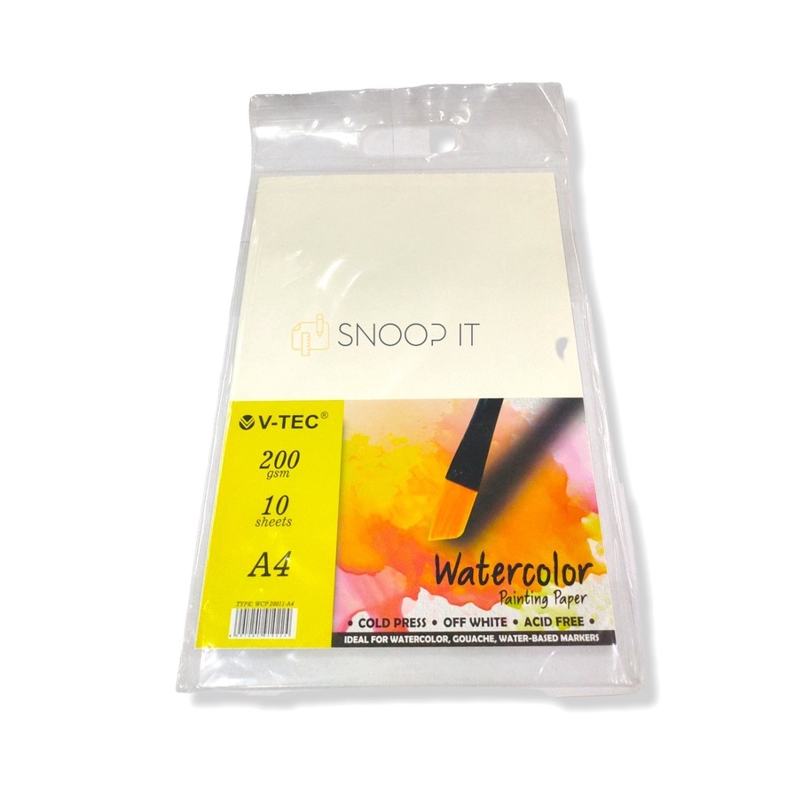 

Water Color Painting Paper V-Tec Ukuran A4 WCP 20011 / Kertas Lukis Vtec 200 Gram isi 10 Sheet – SHSNP