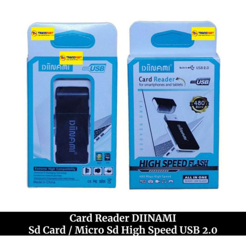 Card Reader DIINAMI Sd Card / Micro Sd High Speed USB 2.0